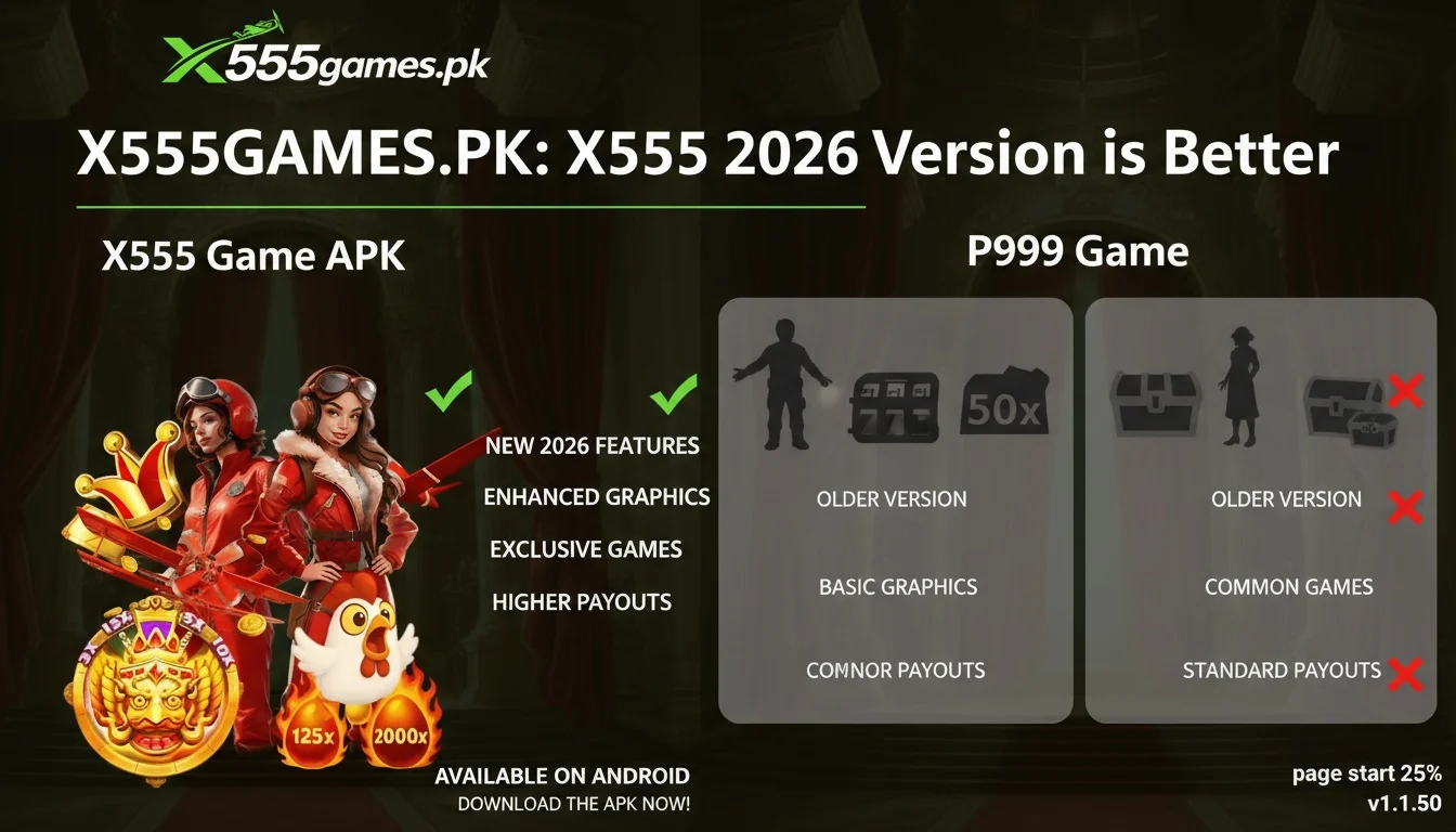 X555 Game APK vs. P999 Game: Why This 2026 Version is Better